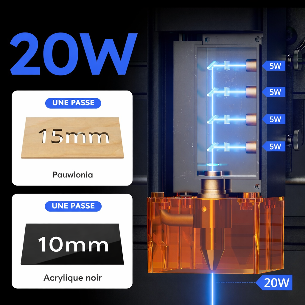 Graveur Laser Portable A20 Pro 20W